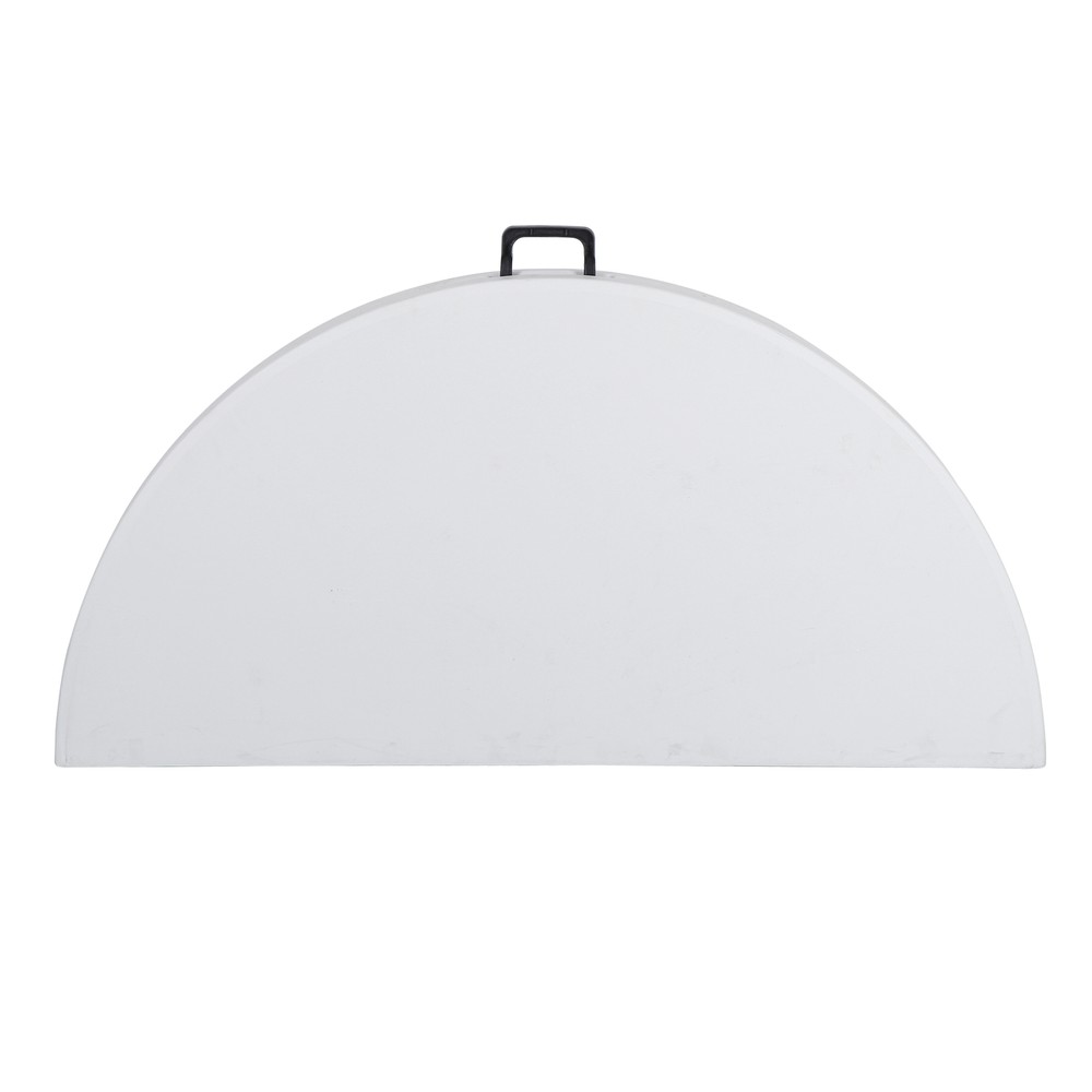 2PCS 4' Round Bi-Folding Camping Table Plastic Dining Card Table Kitchen Outdoor