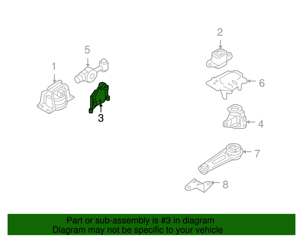 Genuine Nissan Front Right Engine Mount Bracket 11232-EL00B