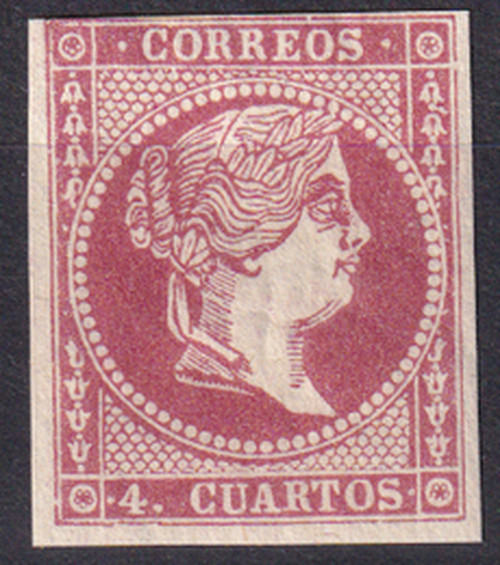Spain 1859 Edifil 48C (Type IV) Isabel II MNH VF (2)