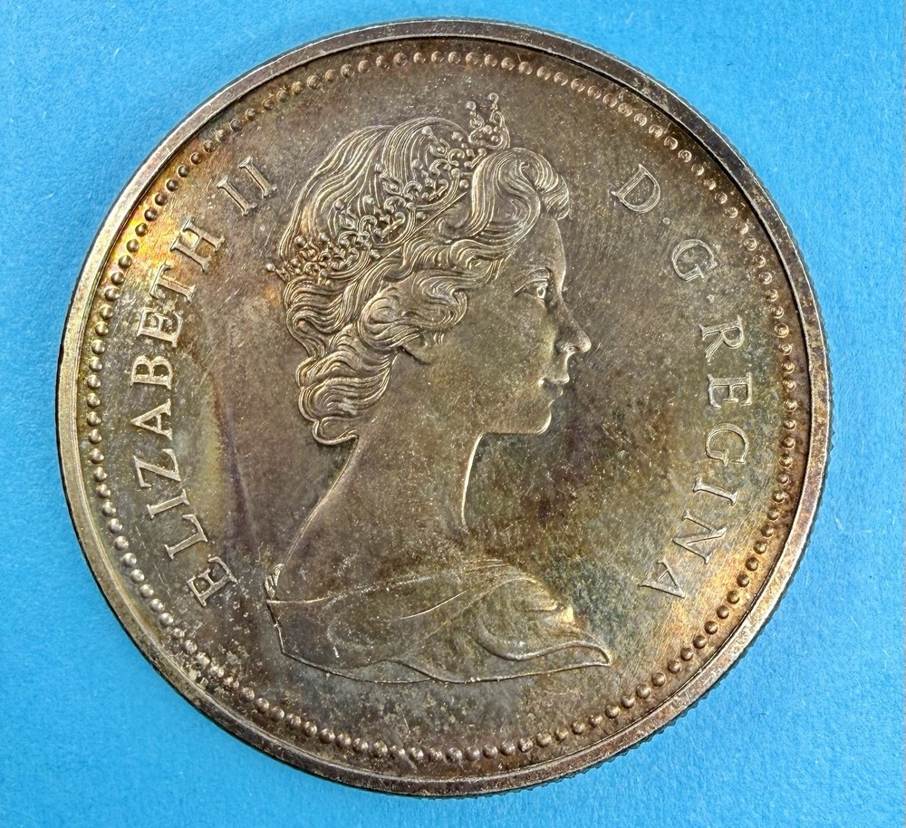 1971 Canada Silver Dollar Commemorative Proof | Low Mintage Beautiful Tone