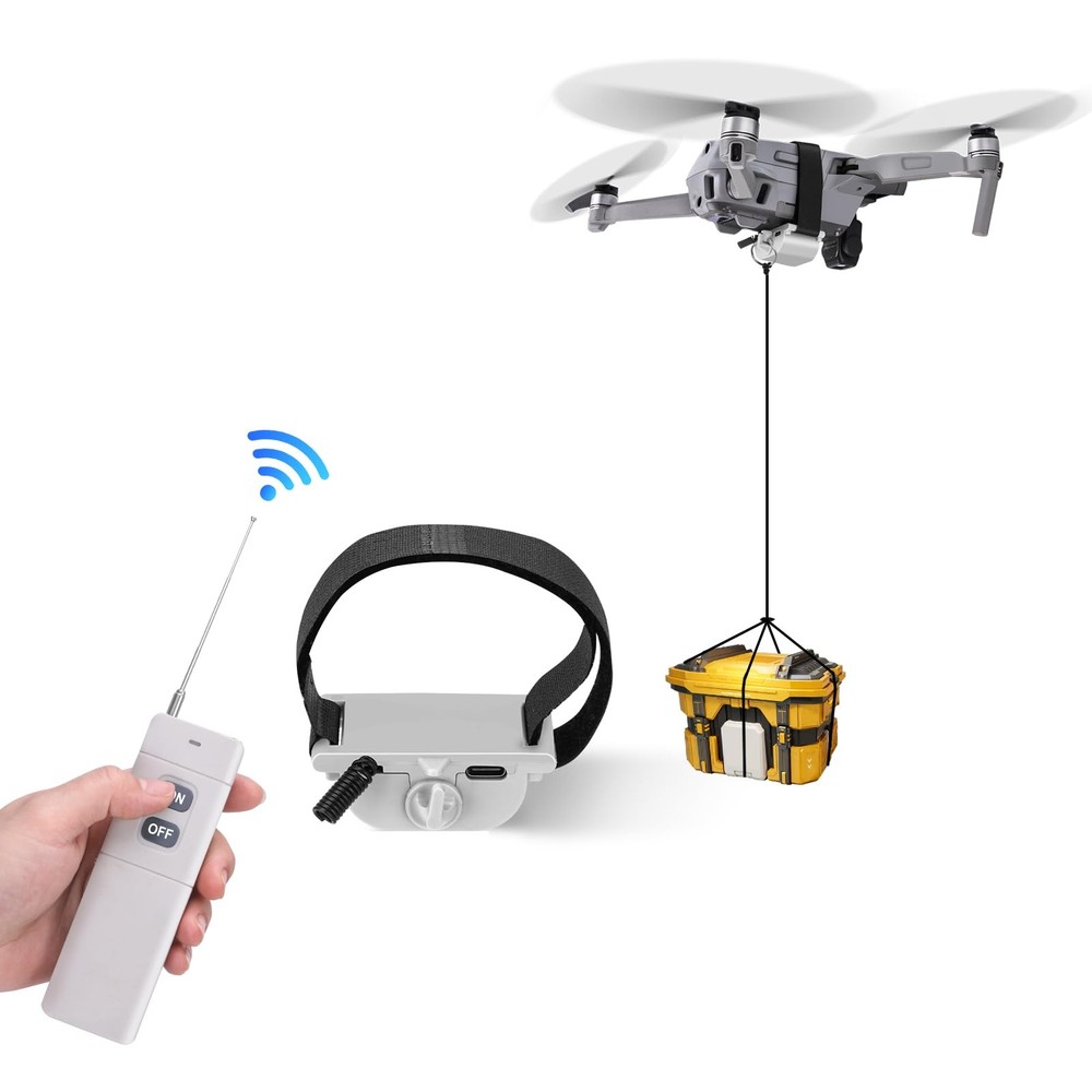 Universal Drone Airdrop System with DJI Mavic Mini 4 , Mini 3, Mini 2, 2, 2S,...
