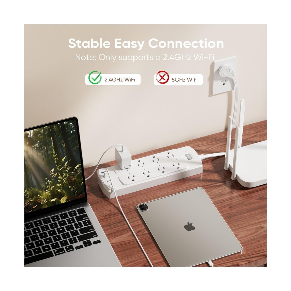 Smart Power Strip, Yozisital Surge Protector with 6 Smart Outlets a... Fast Ship