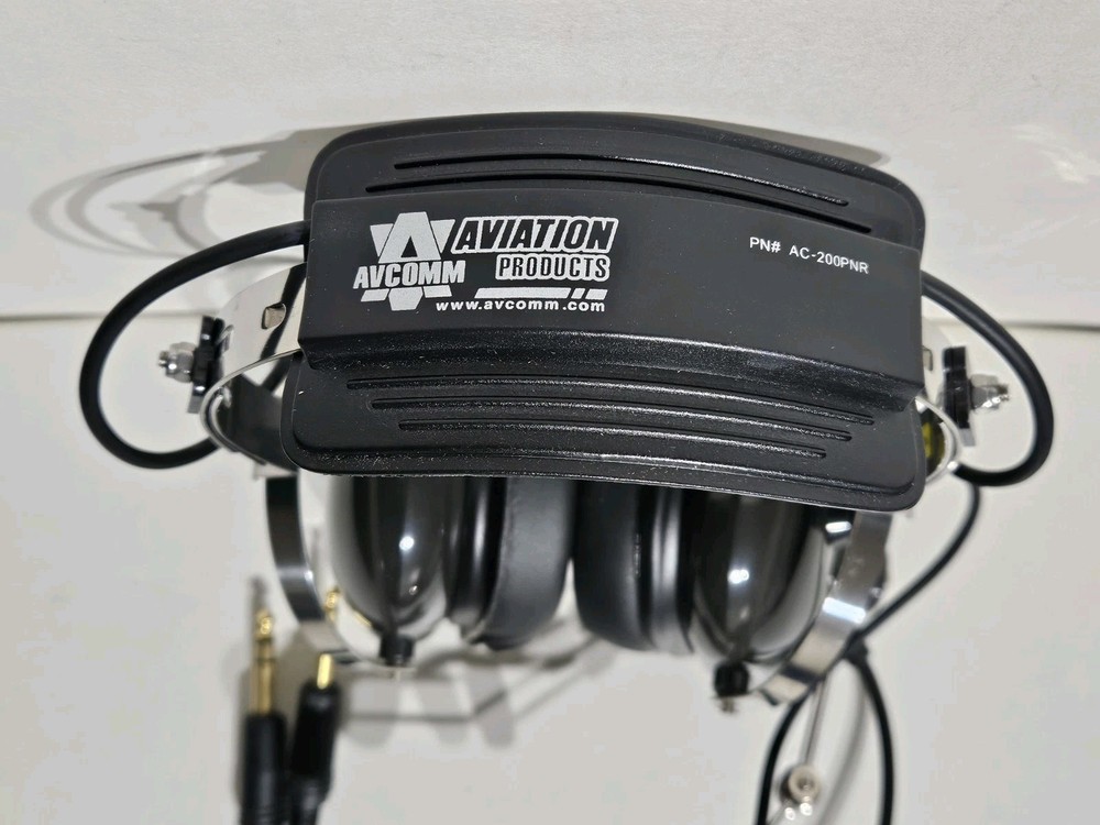 Avcomm AC-200 PNR Pilot Aviation Headset ☆ New / Read ☆
