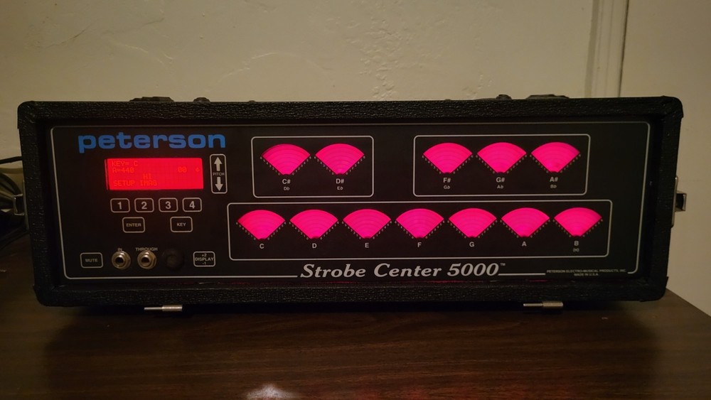 Peterson Strobe Tuner Center 5000 TESTED AND WORKING