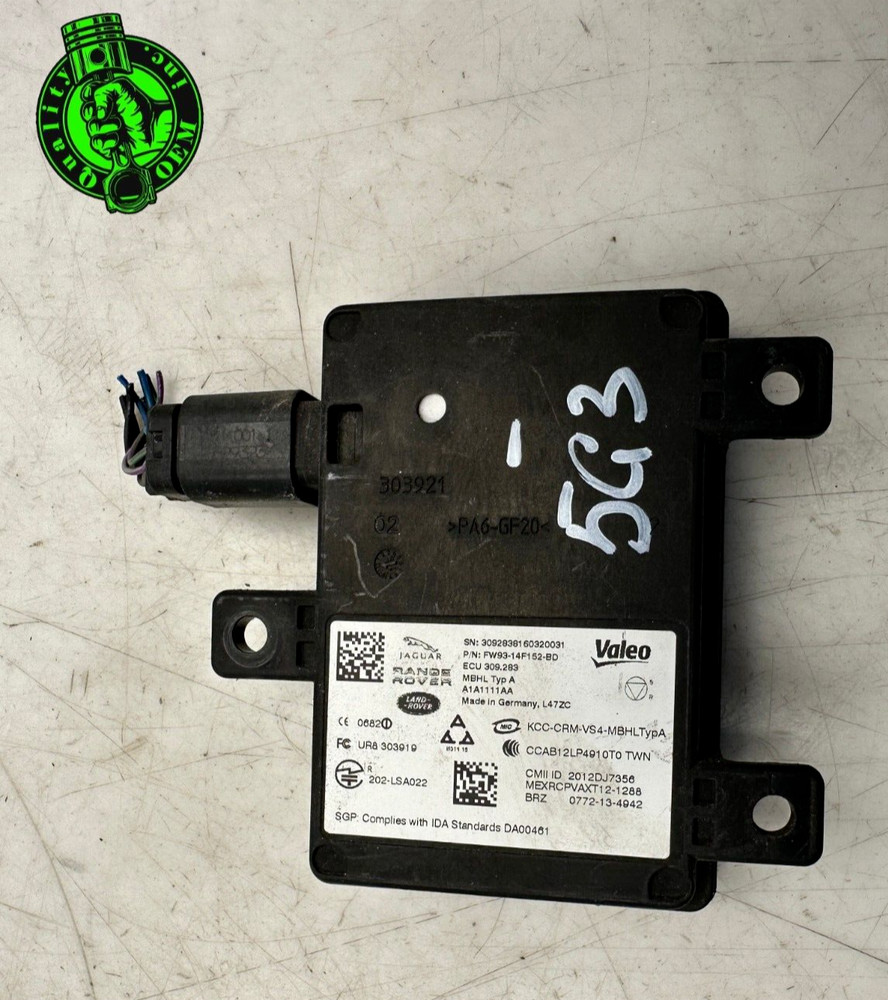 2016-2020 JAGUAR XE XF F-PACE REAR LEFT / RIGHT BLIND SPOT SENSOR CONTROL MODULE