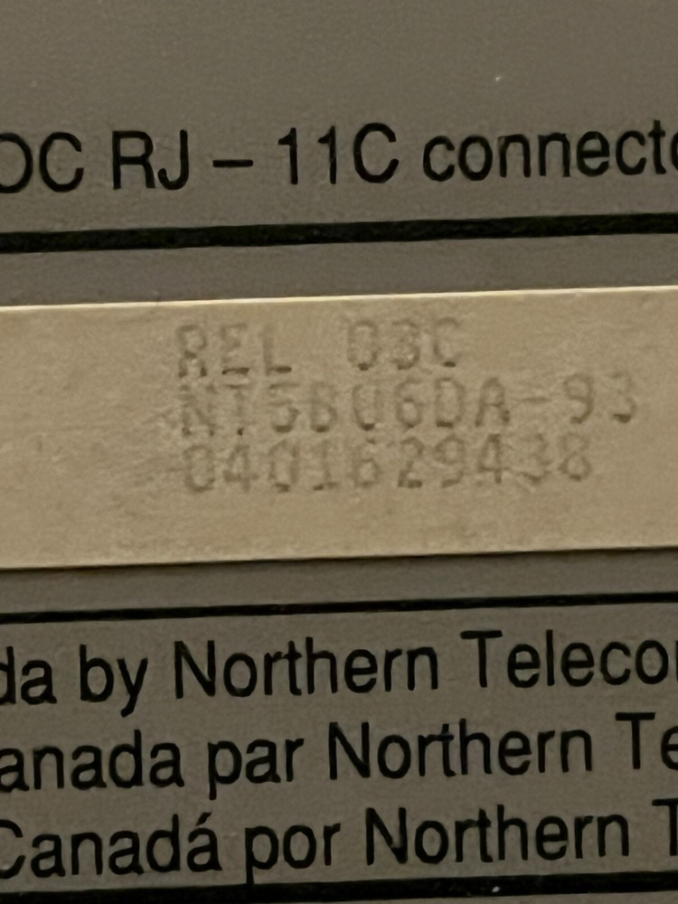 NORTEL STARTALK MINI VOICEMAIL NT5B06DA-93 Without POWER SUPPLY NT5B0DA