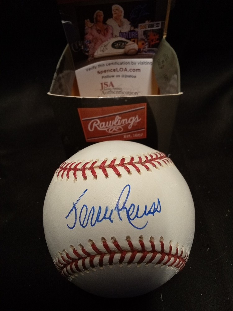 Jerry Reuss Signed OML Baseball JSA COA Certified Autograph- #