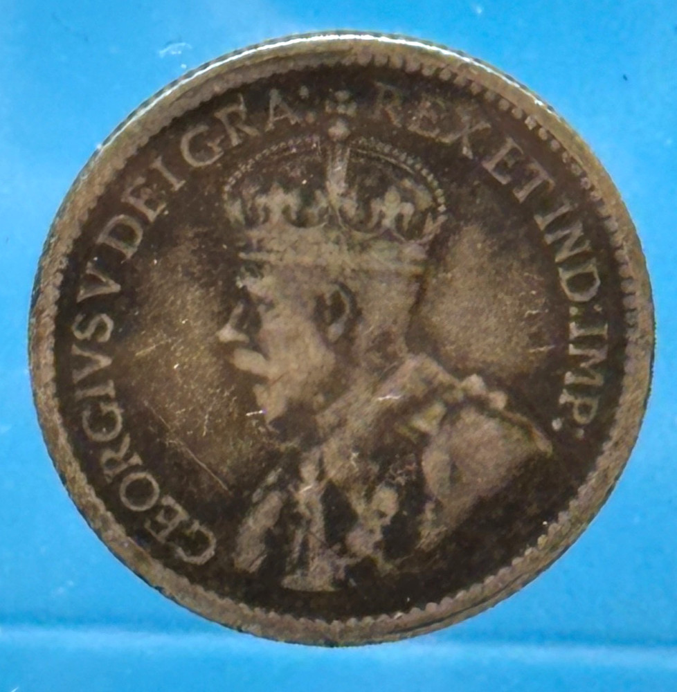 1920 Canada 5 Cents Silver King George V