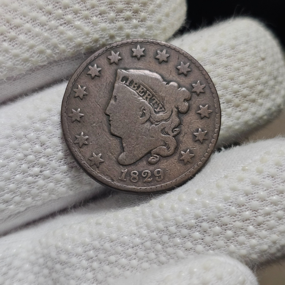 1829 Large Cent Medium Letters Reverse N.9 R.4 Rare Variety