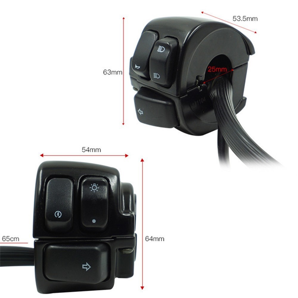 Motorcycle Handlebar Switch for Beam Control and For horn Functionality
