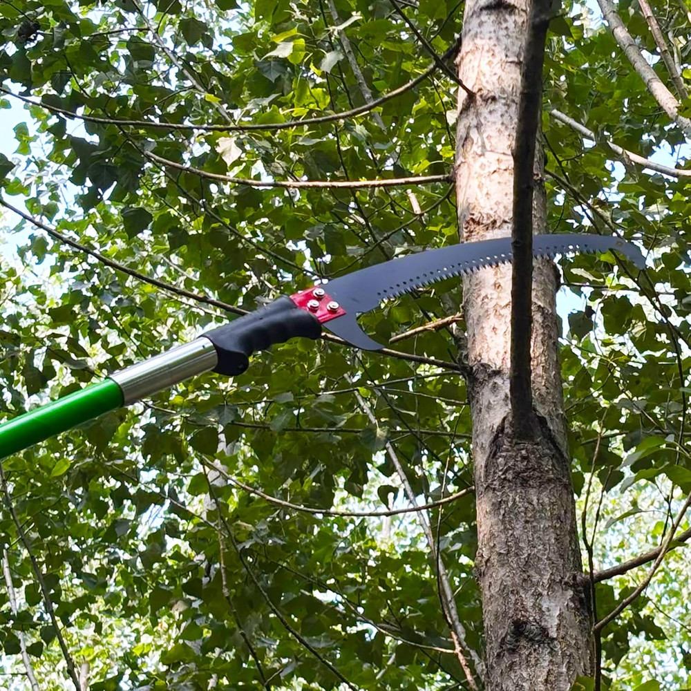 Versatile 7.3-27 Ft Extendable Manual Pole Saw for Effortless Pruning