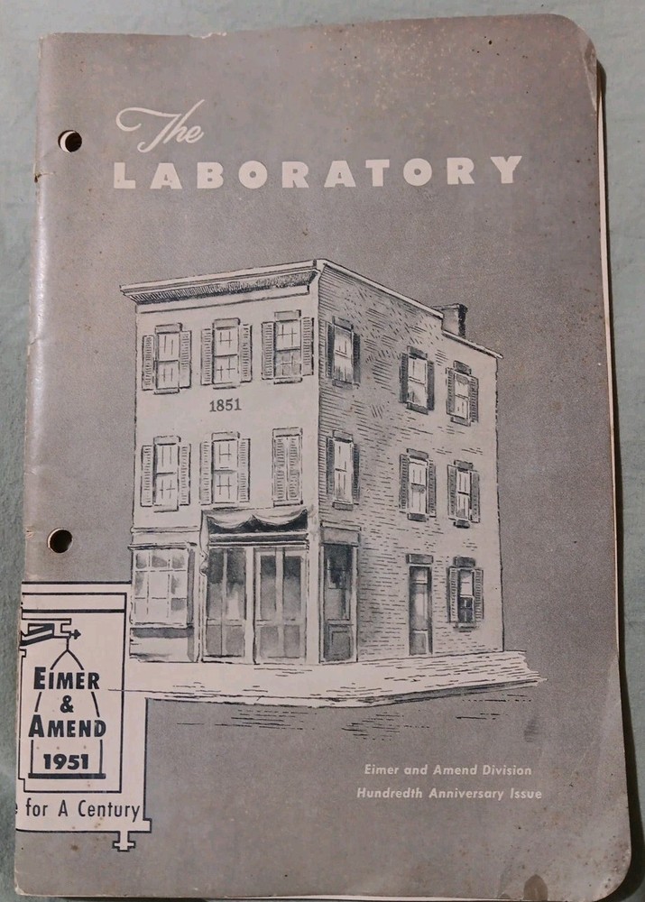 1951, 100th Anniversary Issue, The Laboratory Eimer & Amend.  A90