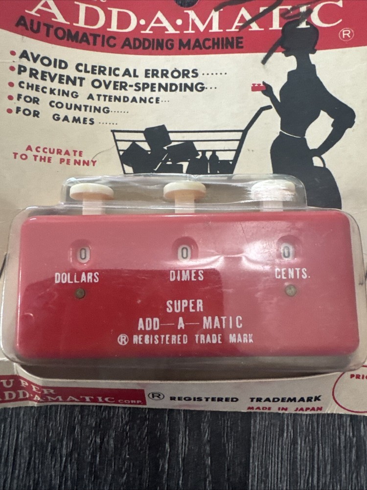 Vintage Add-A-Matic Automatic Adding Machine