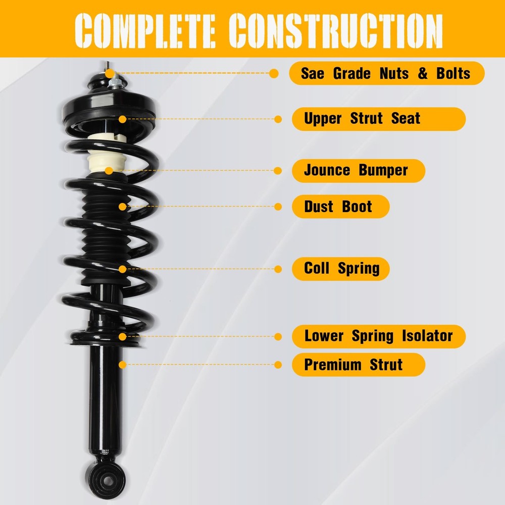 Rear Struts Assemblies with Coil Spring 172896 for Dodge Journey 2011-2019