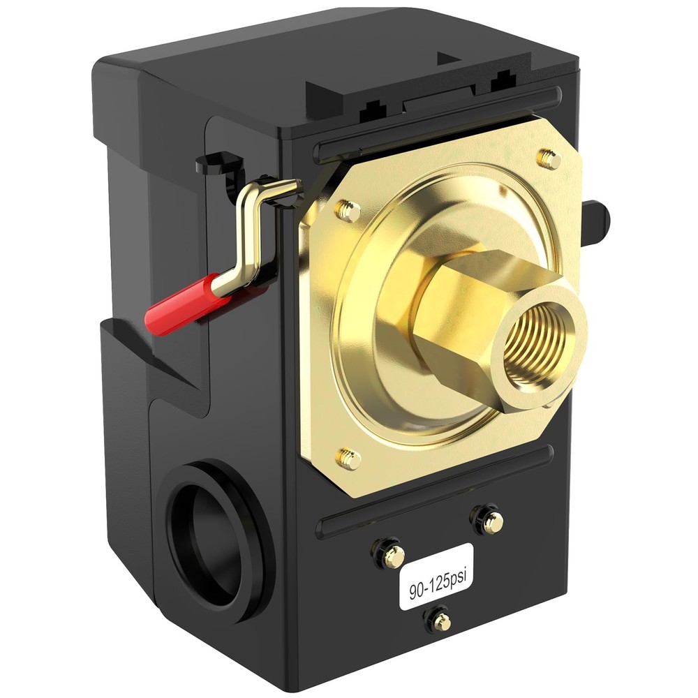 Air Compressor Pressure Switch, cnaodun 90-125 PSI 26A Switch...