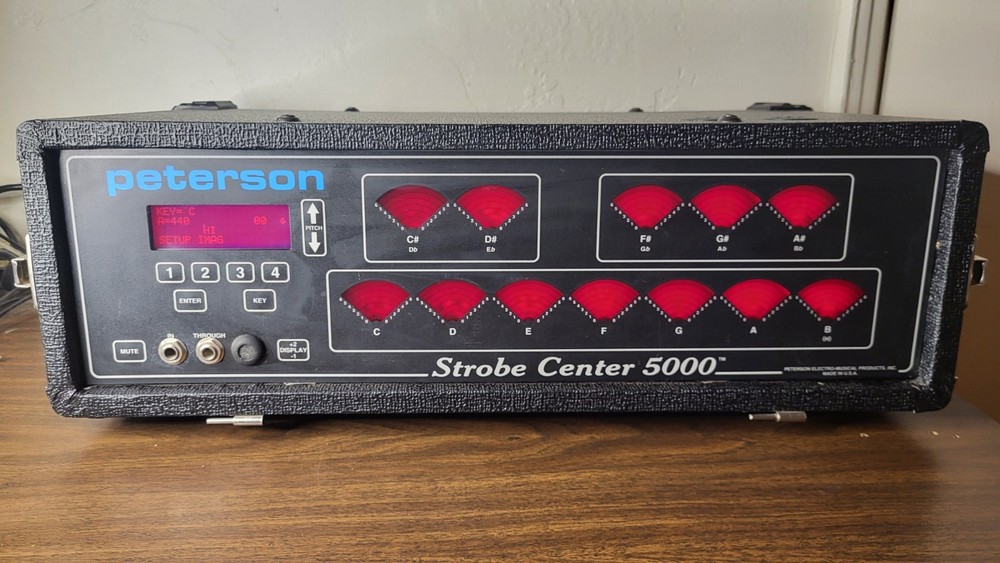 Peterson Strobe Tuner Center 5000 TESTED AND WORKING