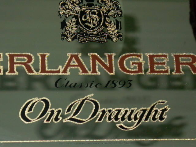 Erlanger Classic 1893 Draught 1980 Schlitz Beer Mirror