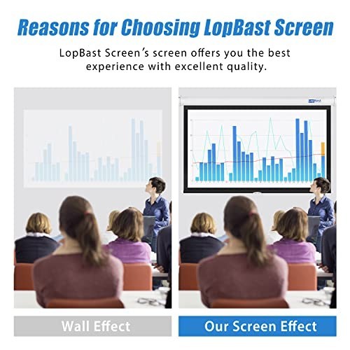 100INCH Manual Pull Down White Projector Screen 16:9 1.2 Gain Retractable Aut...