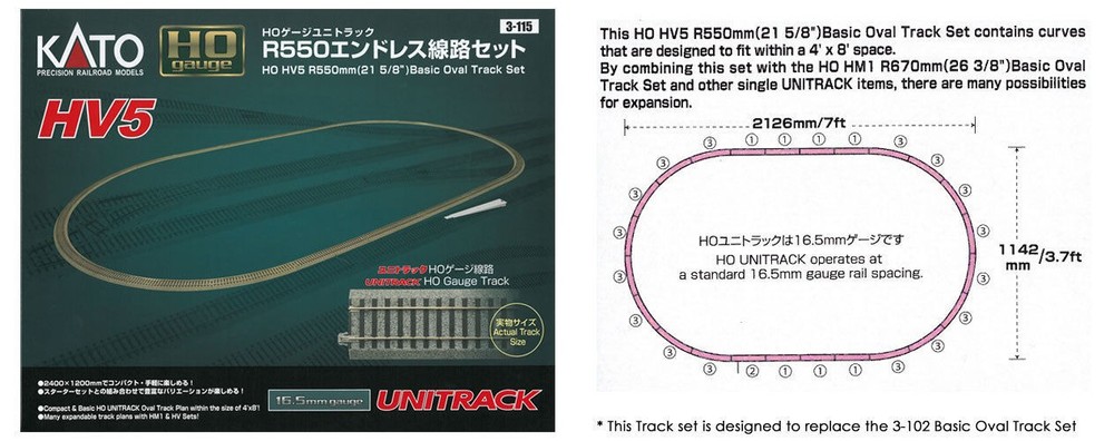 Ho Hv5 R550mm Basic Oval Set