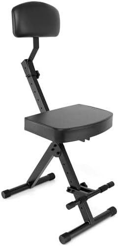 Foldable Drum Throne Stool with Backrest