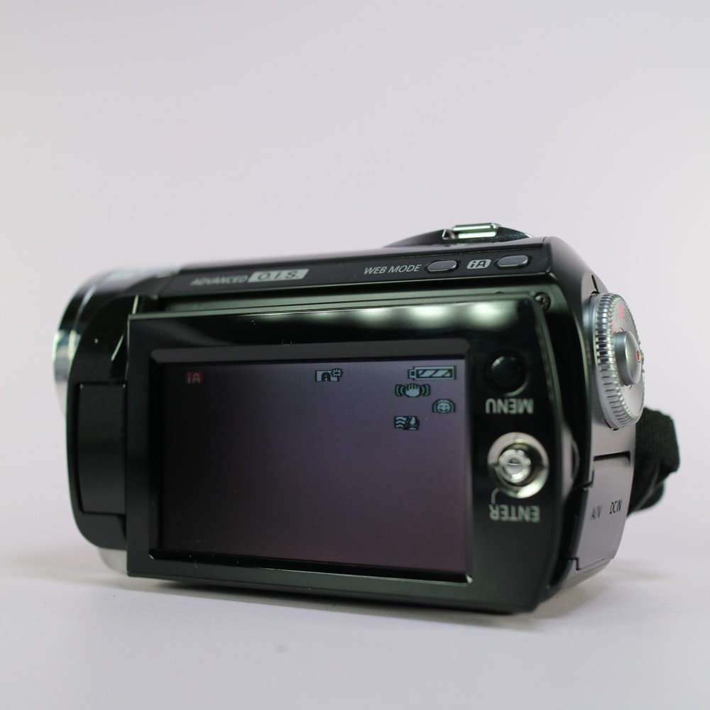 Panasonic SDR-S26 Handheld Digital Camcorder Black Tested Full Working Set