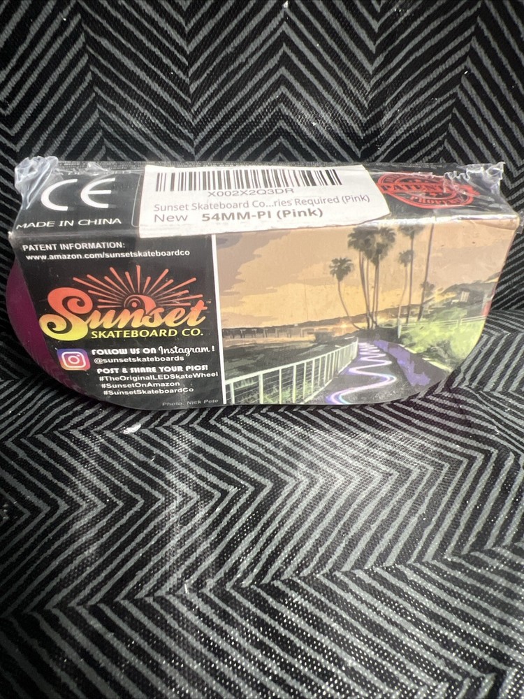 Sunset Skateboard Wheels Pink 54mm 2 Pack B5