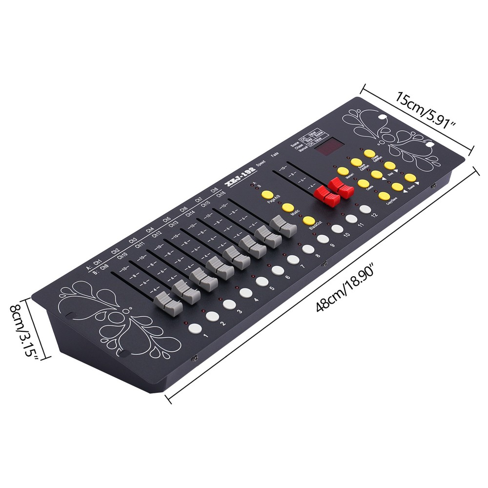 192 Channels Operator Console For Stage Lighting DJ Party DJ Controller DMX 512