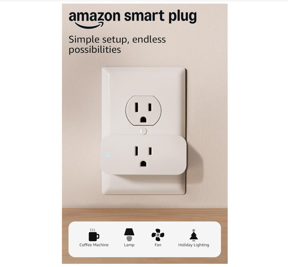 AMAZON Alexa White Smart Plug NEW