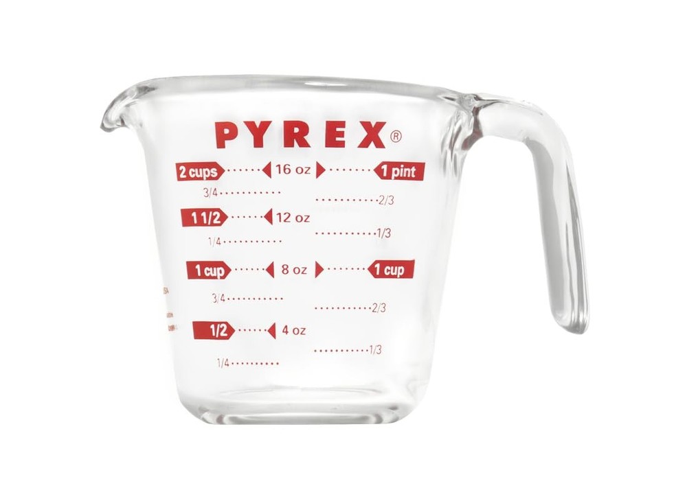 Prepware 6001075 Measuring Cup Red Graphics Clear