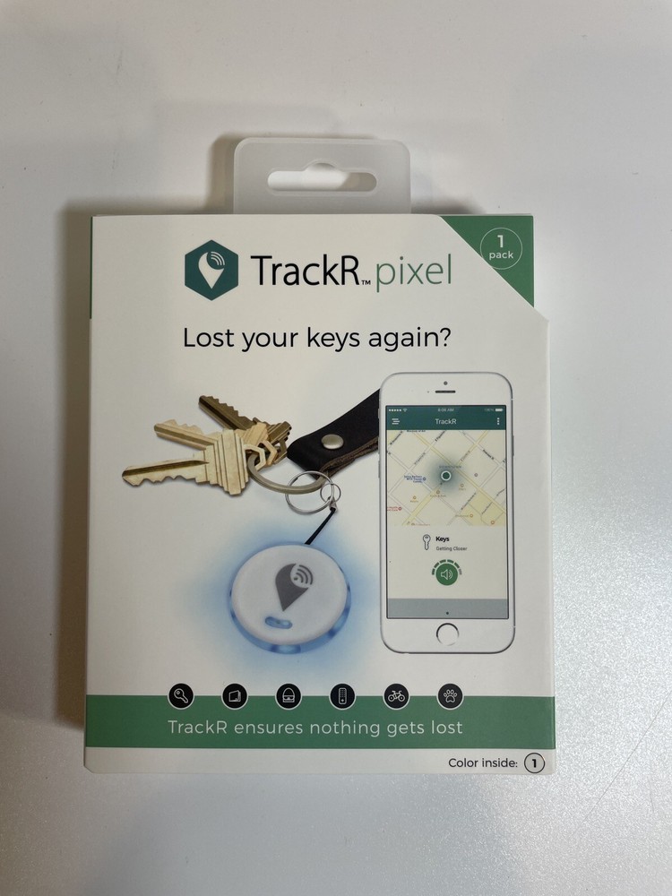 12 Pack TrackR pixel Bluetooth Tracking Device Key Phone Finder White