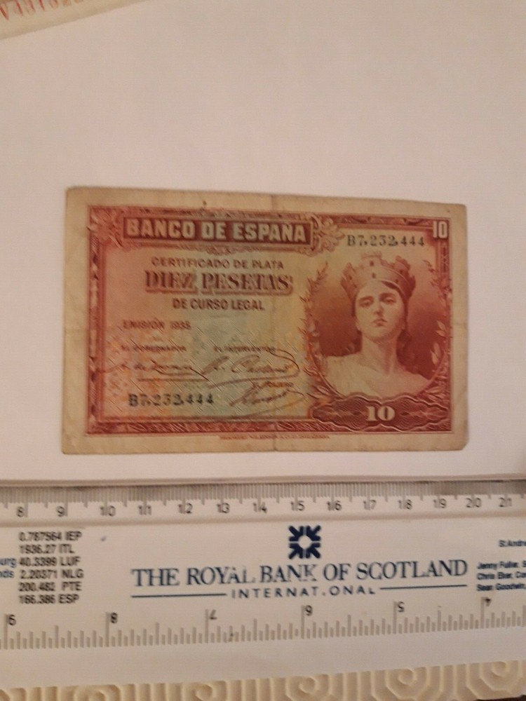 SPAIN - 10 PESETAS - 1935