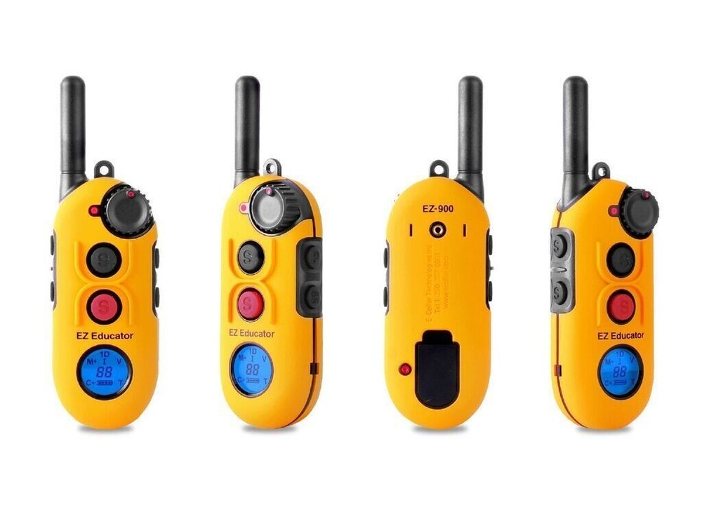 E-Collar EZ-900 Easy Educator Replacement TRANSMITTER ONLY YELLOW FREE CLICKER!