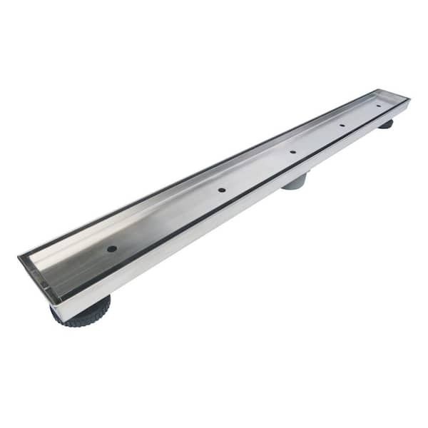 RELN 24" Linear Shower Drain Stainless Steel Tile Insert 304 Low Profile