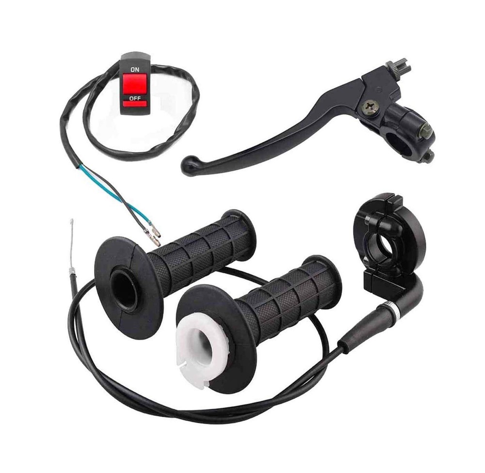Brake Handle Lever Perch and Left Handle,Throttle Handle,Throttle Cable, for ...