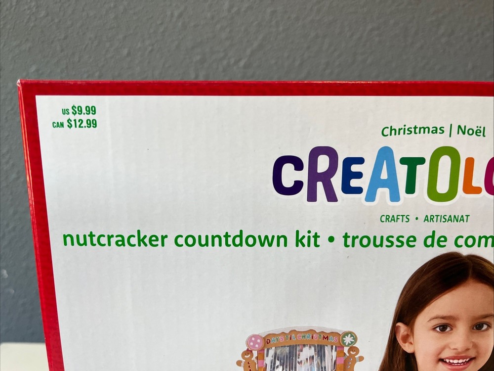 Nutcracker Countdown Kit. ages 6+. Christmas Craft. Creatology. New.