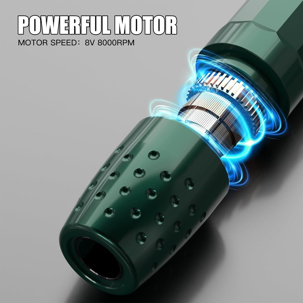 Versatile Wireless Tattoo Kit with 1200mAh Battery - Complete Tattooing Solution