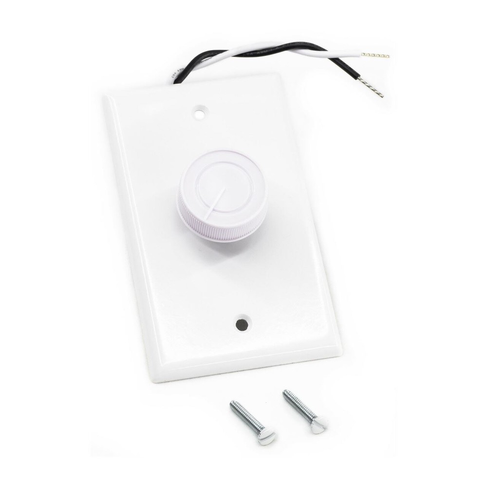 Wall Mounted Fireplace Blower Rheostat Variable Speed Controller w/ Cover Plate