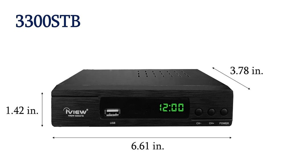 3300STB ATSC Converter with Built-In Clock - Save Programs, HDMI/USB Interface