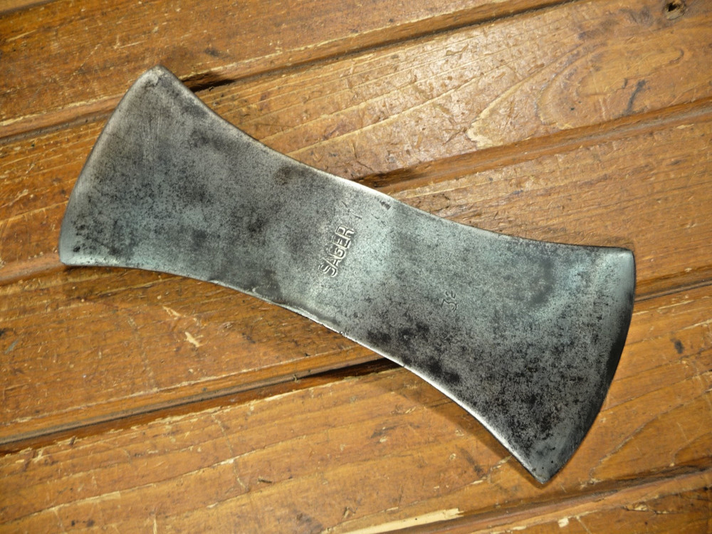 Vintage SAGER Double Bit AXE 11" NICE