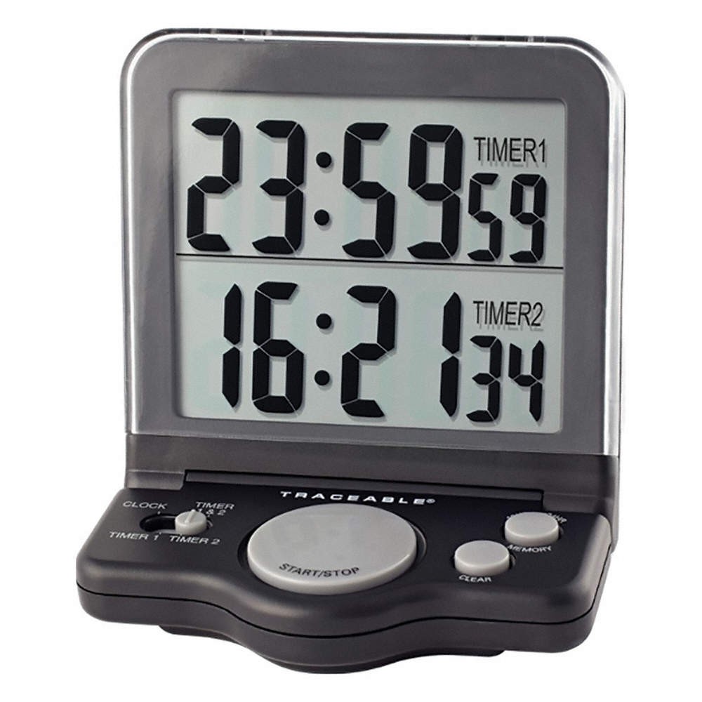 TRACEABLE 5022 Jumbo Timer,1"LCD PK 4