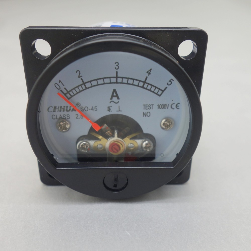 AC 0-5A Analog Ammeter Panel Current Meter SO45  directly Connect