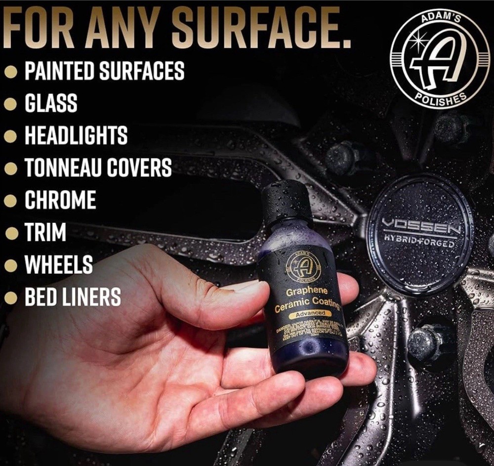 AUTHENTIC -Adam’s Advanced Graphene Ceramic Coating 60ML & Panel Prep 16 OZ.