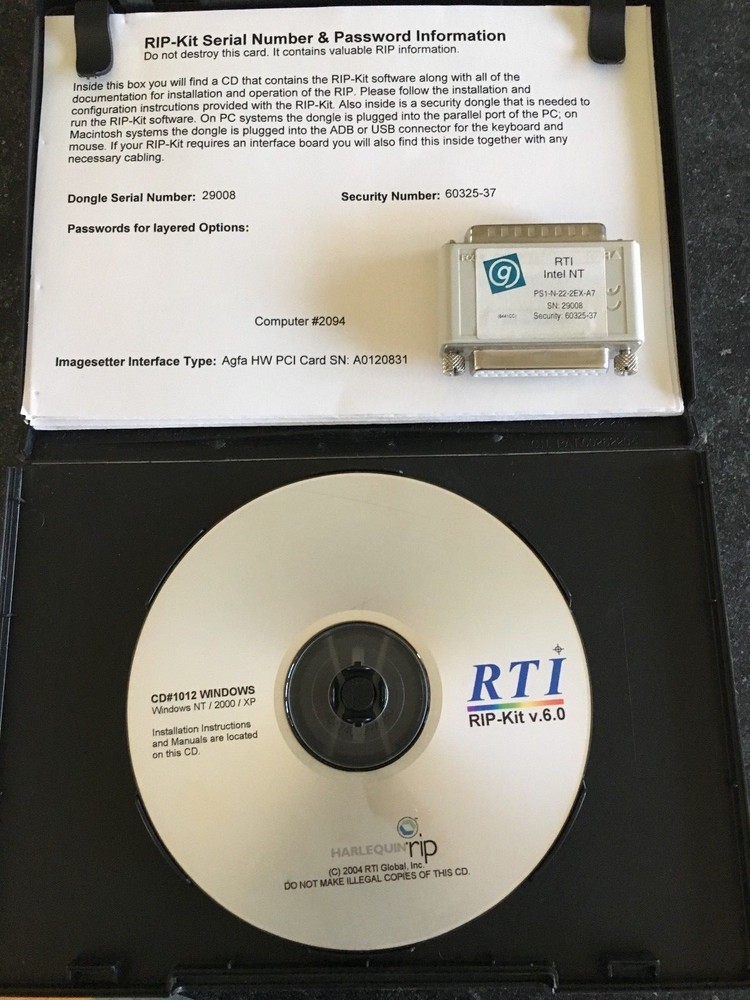 AGFA RTI Rip on Dell 3000 6.3