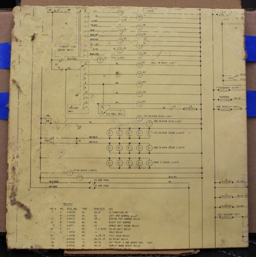 Quick Draw Circuit Diagram - Gottleib - 1975