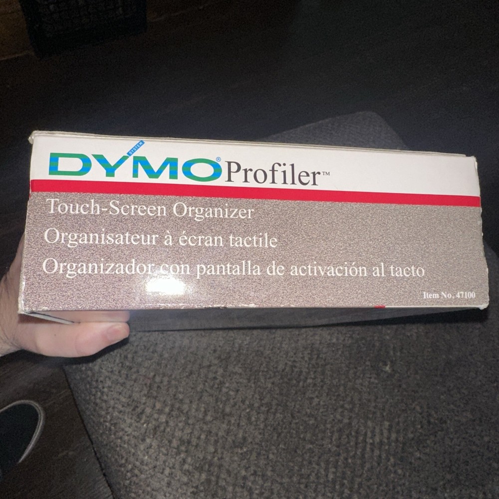 Vintage 90s Dymo Profiler Touch Screen Organizer 47100 HTF Works!