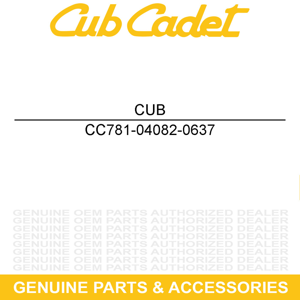 CUB CADET 781-04082-0637 Support Brace CSV070 CSV061 CSV060K CSV050 CSV 24A