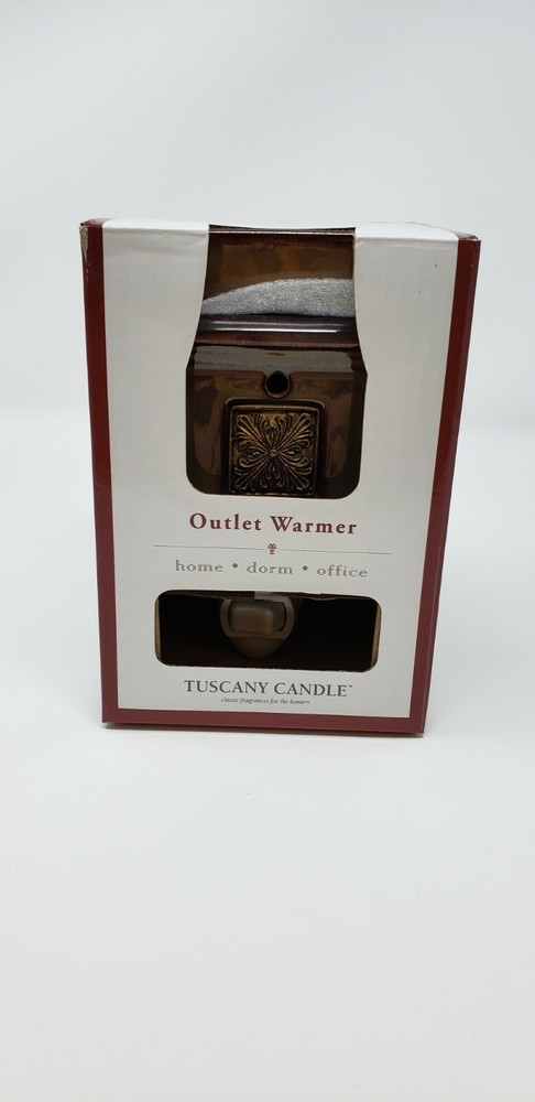 Tuscany candle outlet warmer: Square- Brown