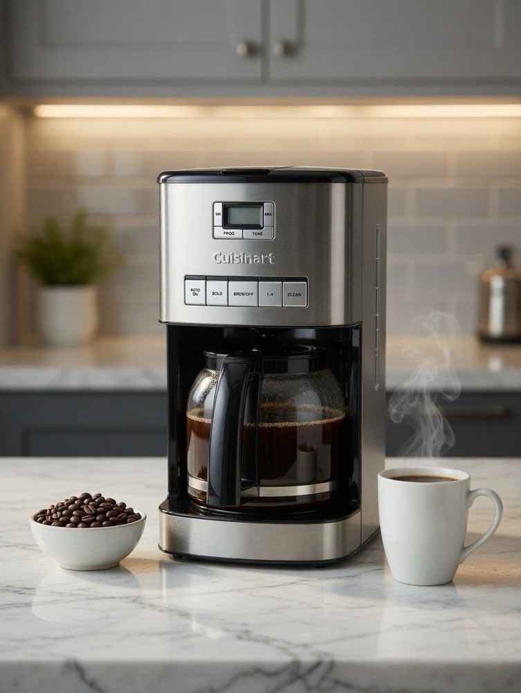 Cuisinart DCC-1200P1 Silver Black Filter Coffee Machine Programmable Carafe