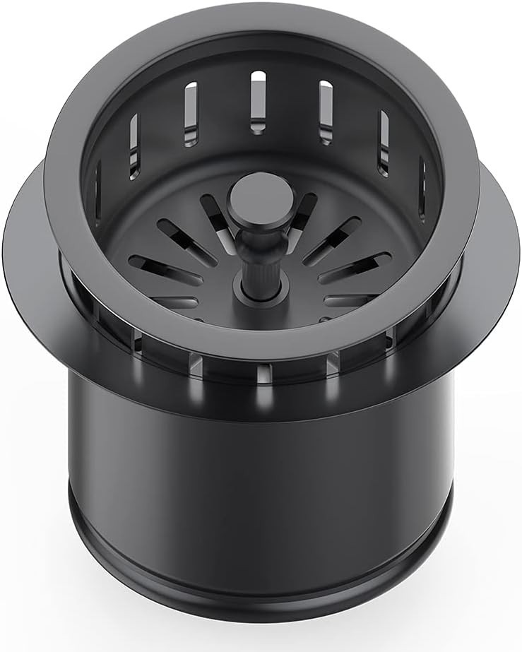 Kitchen Extended Garbage Disposal Flange Strainer Stainless Steel Flange Kit ...