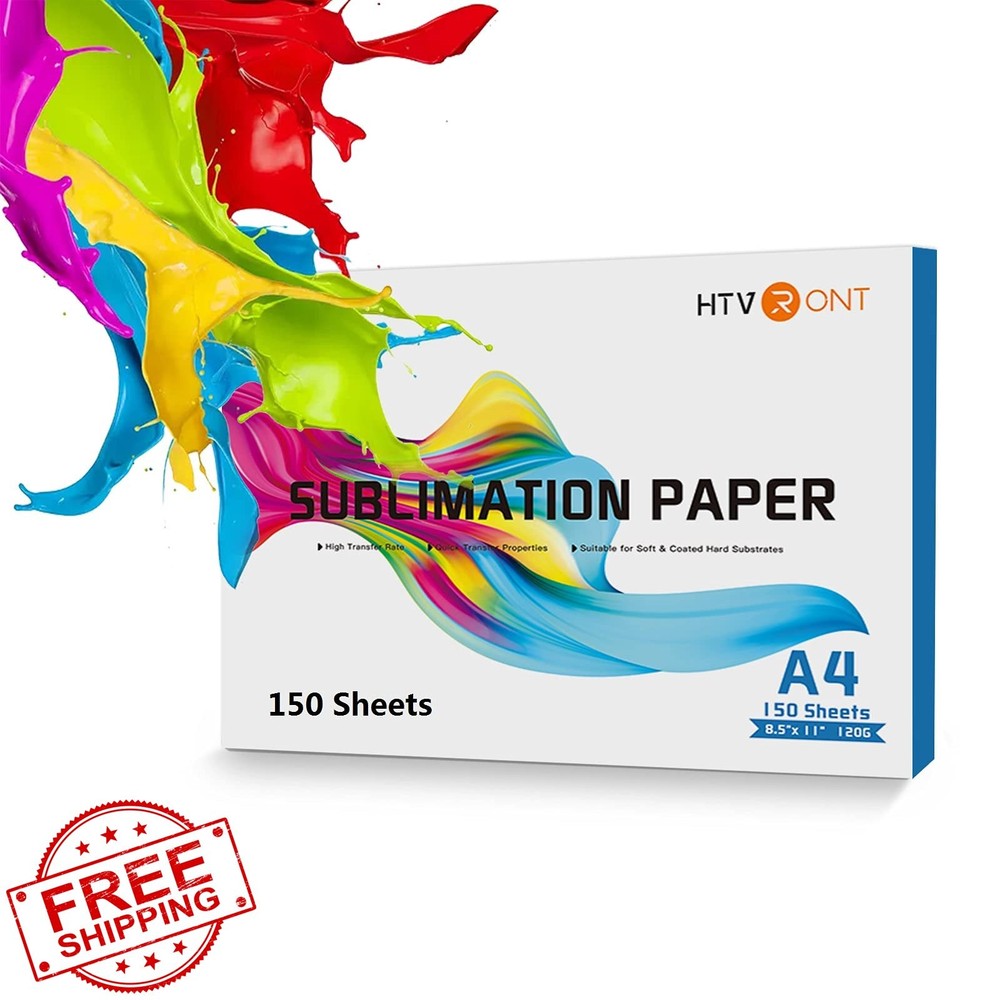 HTVRONT Sublimation Paper 8.5x11 150 Sheets 120gsm